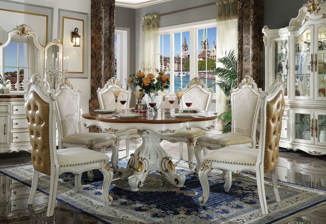 Picardy - Dining Table - Antique Pearl & Cherry Oak - Urban Living Furniture (Los Angeles, CA)