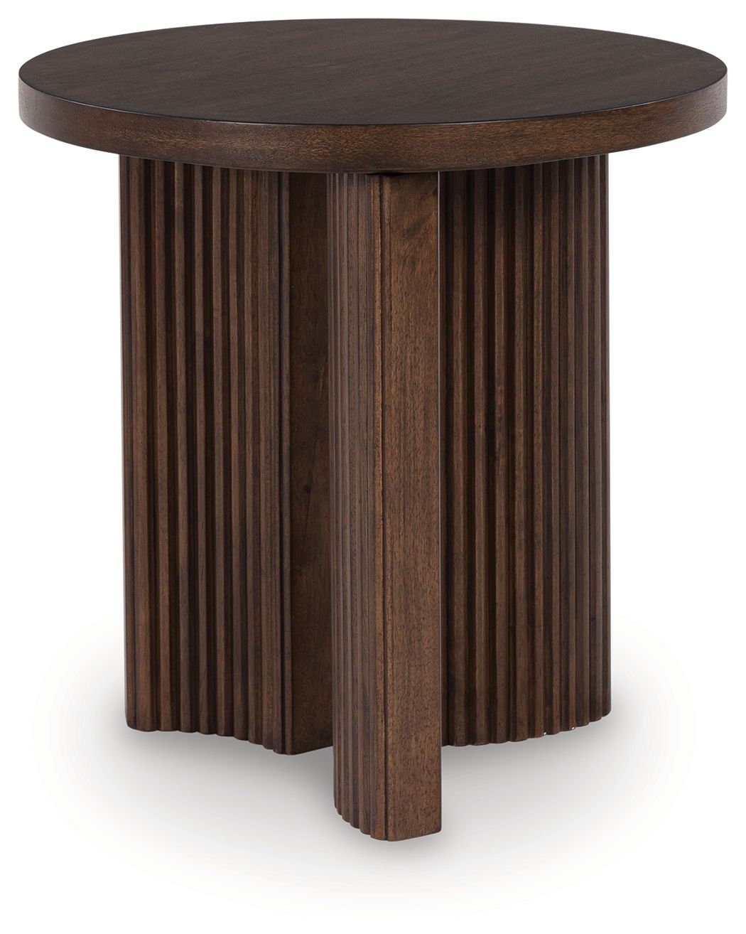 Korestone - Dark Brown - Round End Table - Urban Living Furniture (Los Angeles, CA)
