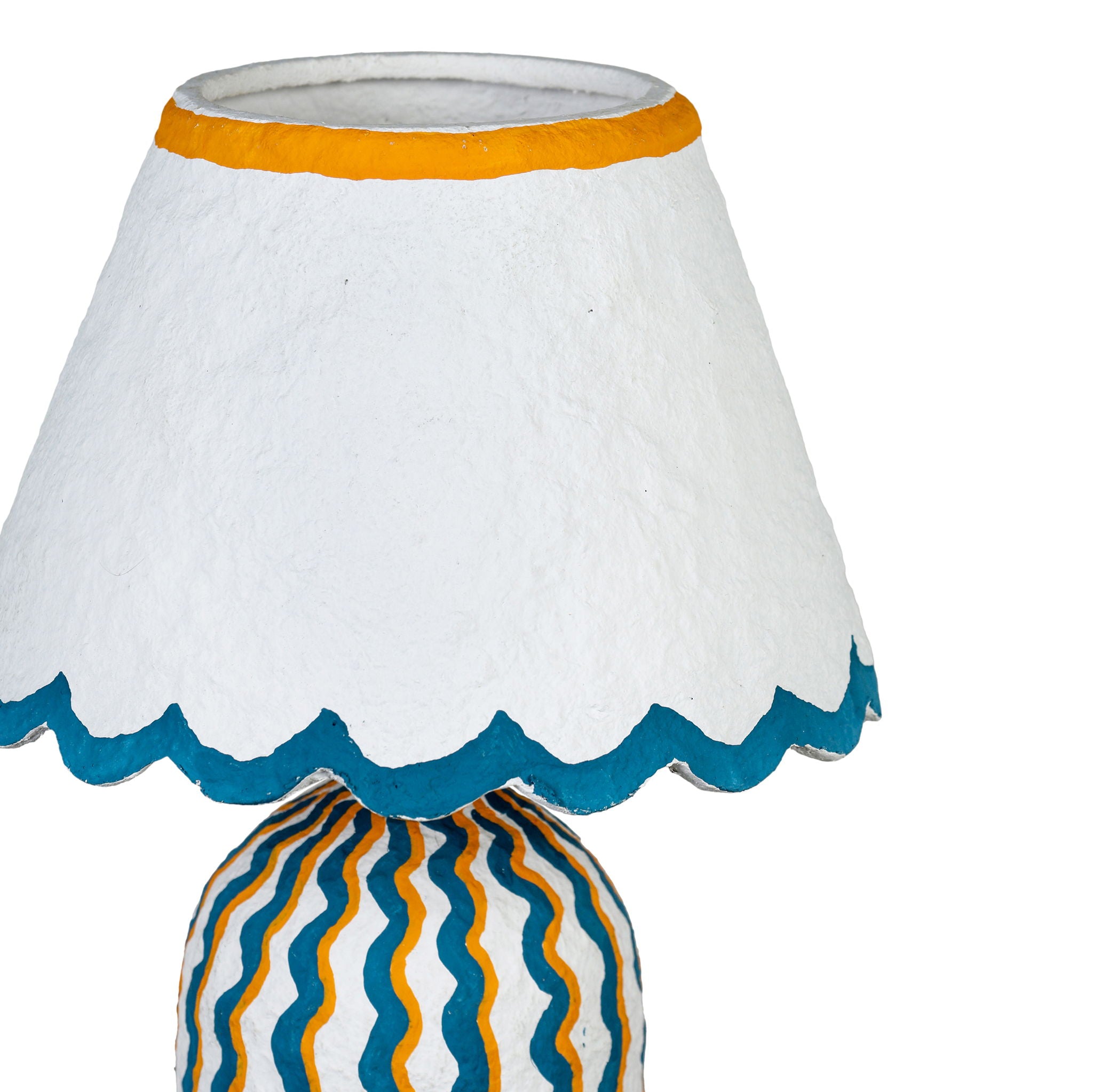 Blum - Scalloped Cotton Mache Table Lamp - Urban Living Furniture (Los Angeles, CA)
