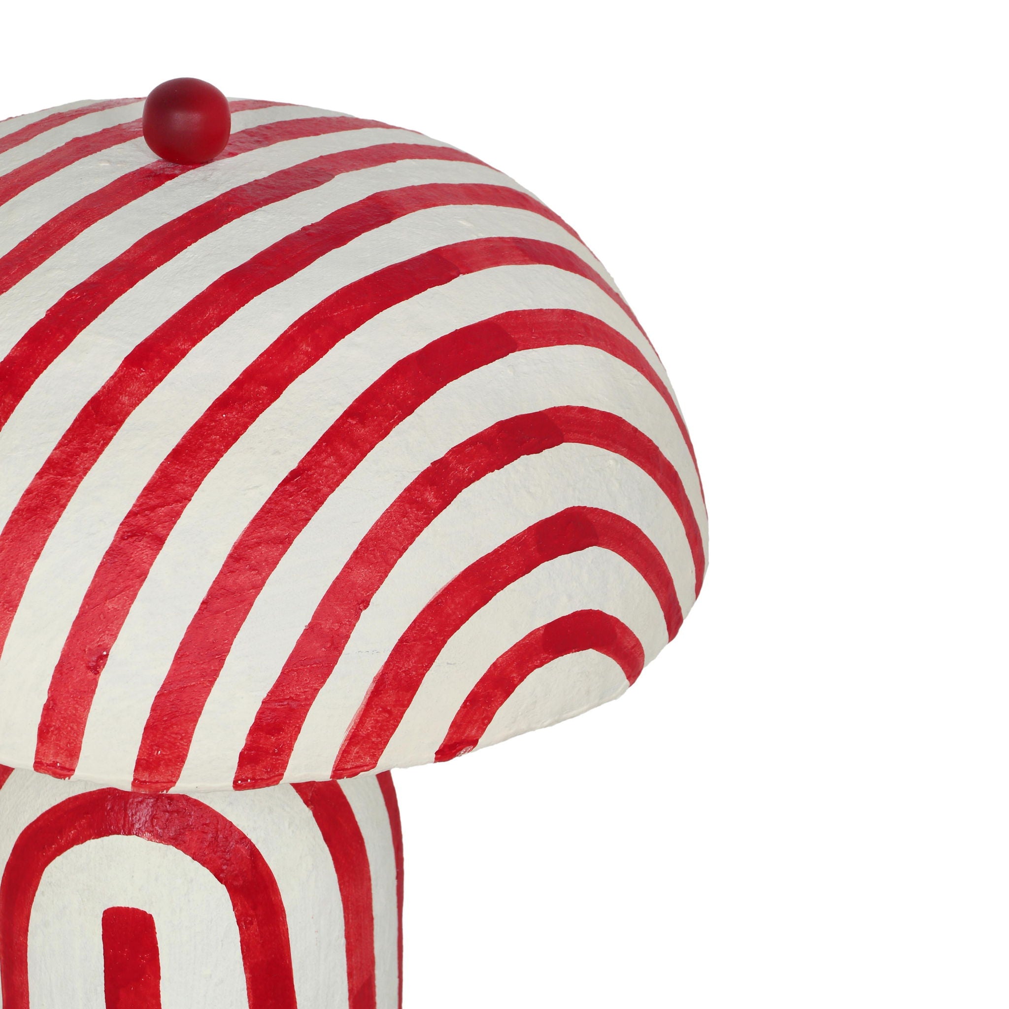 Maiori - Striped Papier Mache Table Lamp - Urban Living Furniture (Los Angeles, CA)