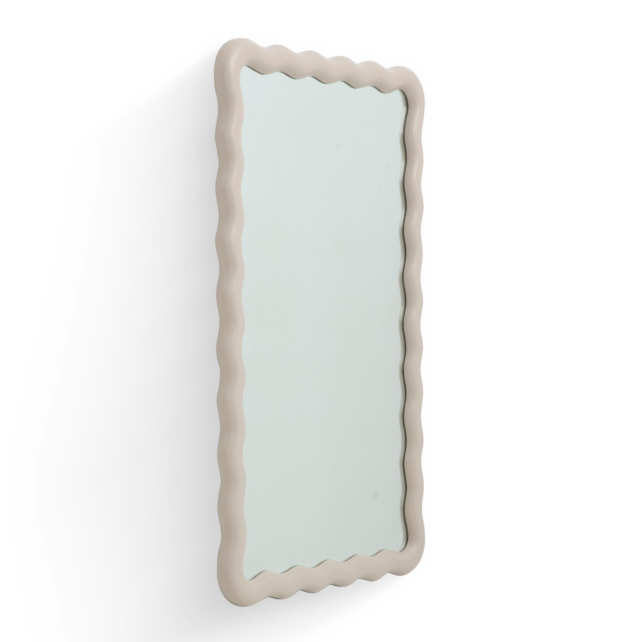 Faire - Squiggle Wall Mirror - Cream