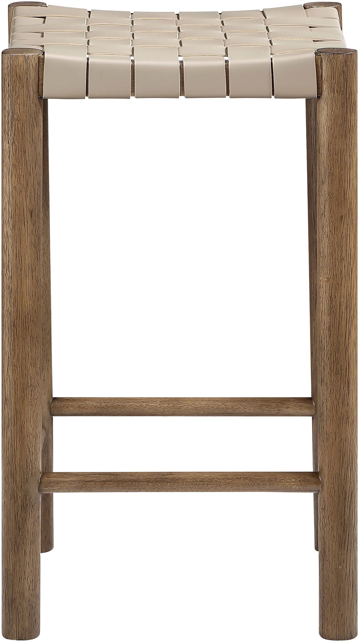 Entwine - Vegan Leather Upholstered Backless Counter Stool - Painted Brown - Urban Living Furniture (Los Angeles, CA)