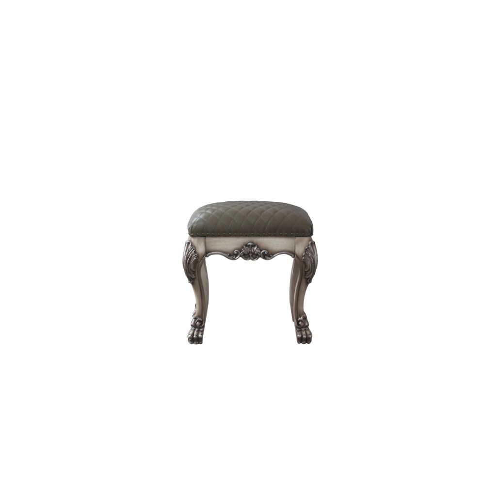 Dresden - Vanity Stool - Vintage Bone White & PU - Urban Living Furniture (Los Angeles, CA)