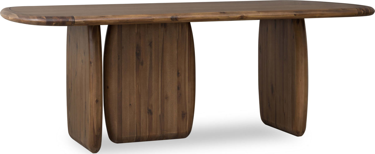 Xolani - Rectangular Acacia Wood Pedestal Table - Impala