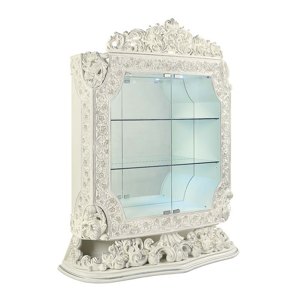 Adara - Curio - Antique White Finish - Urban Living Furniture (Los Angeles, CA)