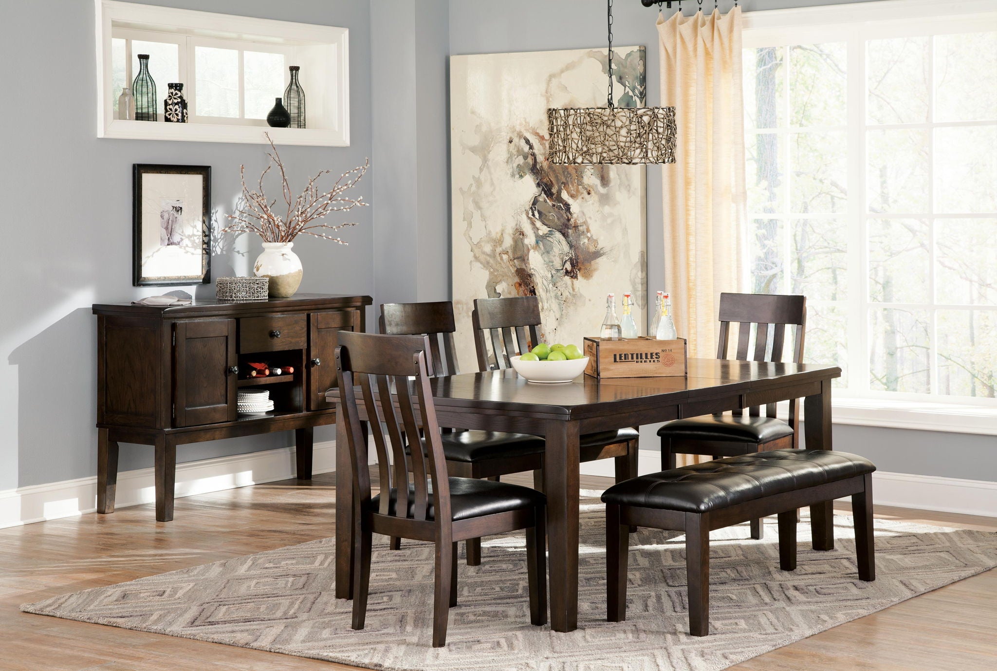 Haddigan - Dining UPH Side Chair (Set of 2) - Dark Brown - Urban Living Furniture (Los Angeles, CA)