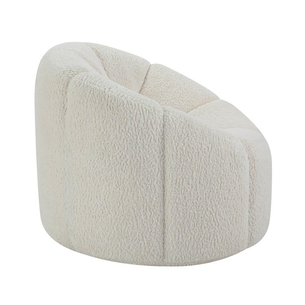 Osmash - Chair With Swivel - White Teddy Sherpa - Urban Living Furniture (Los Angeles, CA)