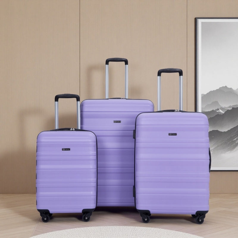 Expandable 3 Piece Luggage Sets Lightweight & Durable Suitcase, Spinner Wheels, Tsa Lock