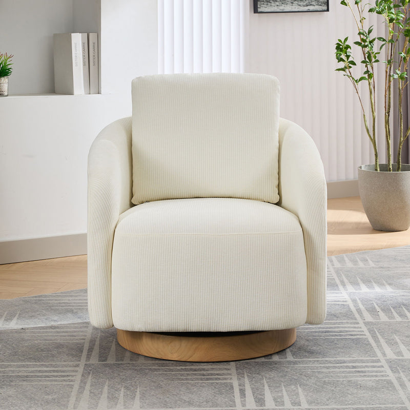 Swivel Accent Barrel Chair 360 Degree For Living Room
