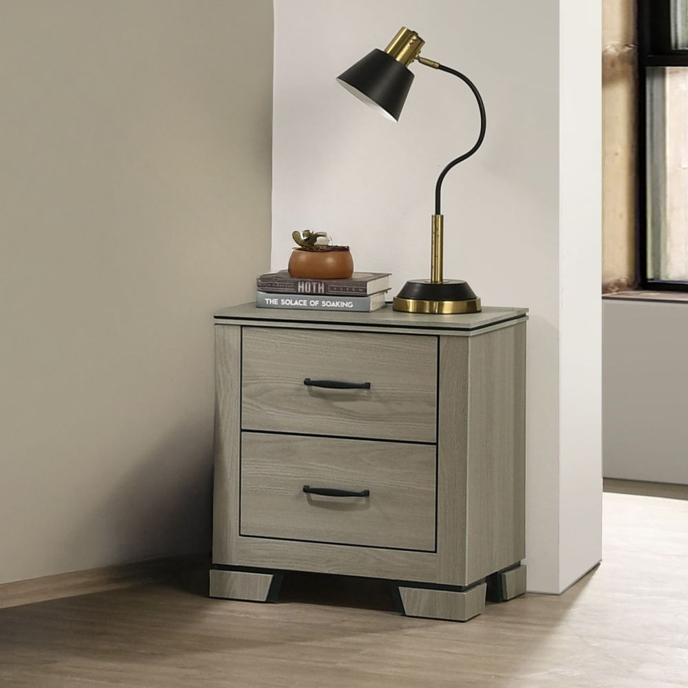 Joanna - Nightstand - Weathered Gray - Urban Living Furniture (Los Angeles, CA)