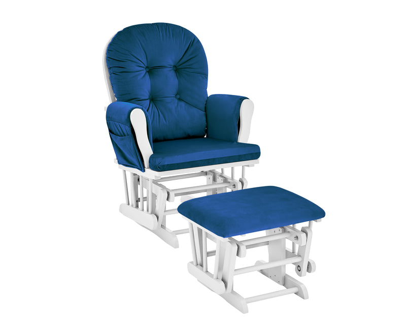 Mason - Glider And Ottoman White Wood - Urban Living Furniture (Los Angeles, CA)