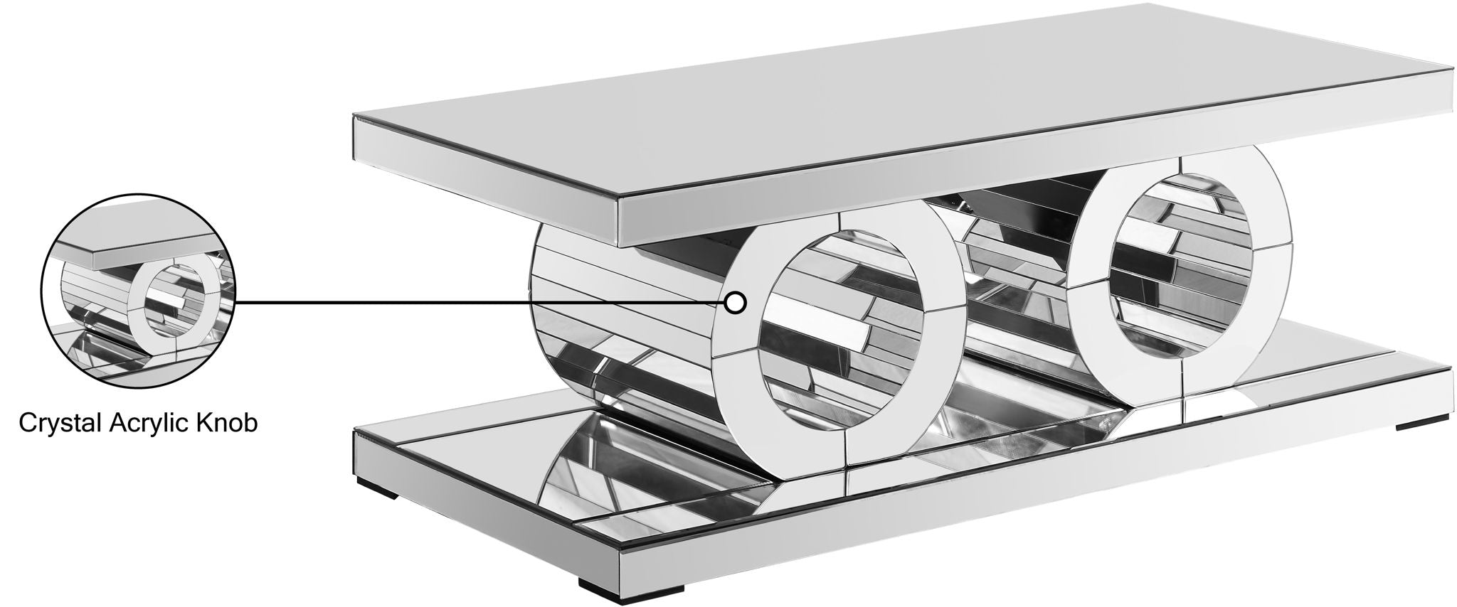 Jocelyn - Coffee Table - Pearl Silver - Urban Living Furniture (Los Angeles, CA)