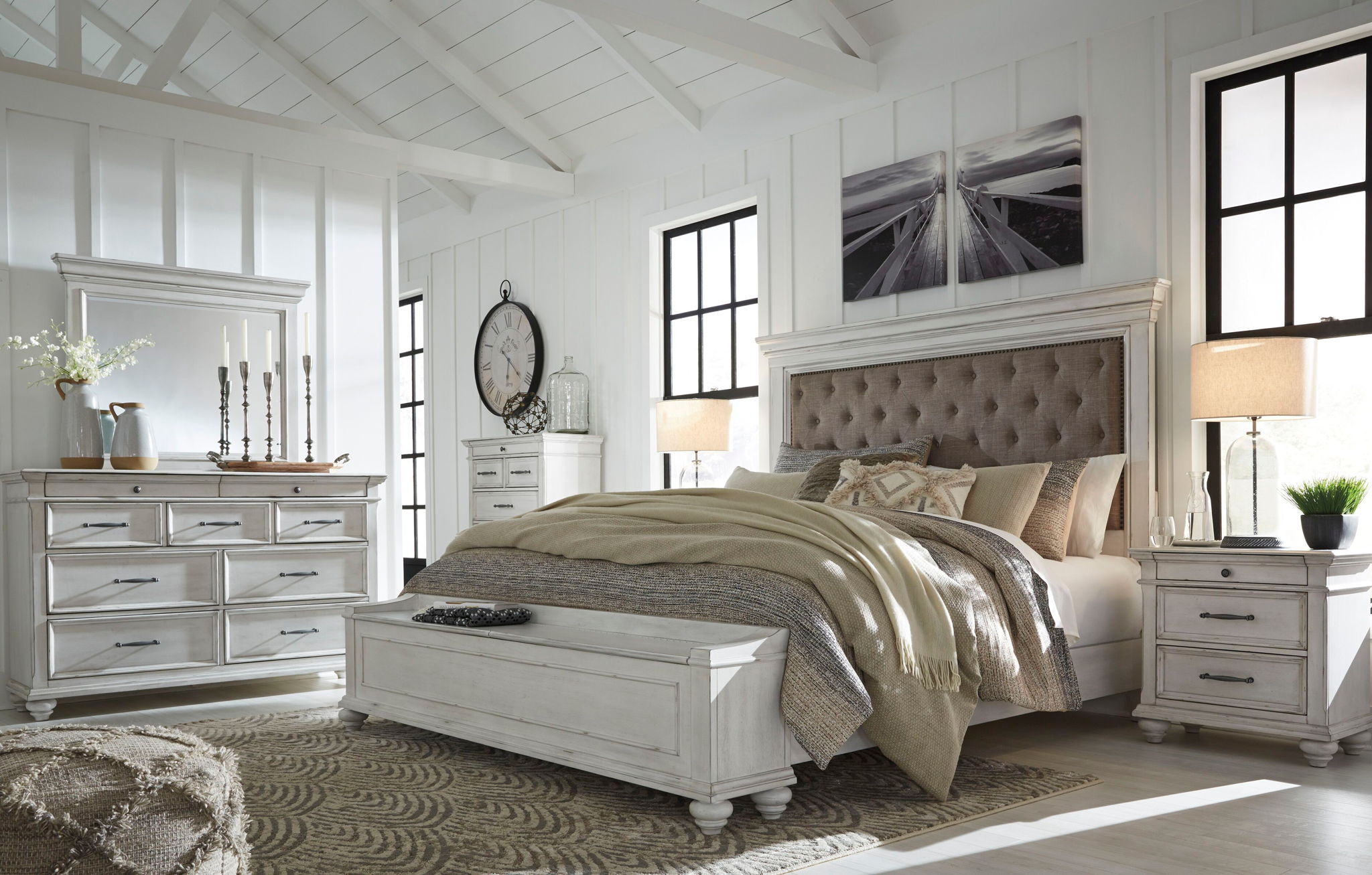 Kanwyn - Upholstered Panel Bed - Urban Living Furniture (Los Angeles, CA)