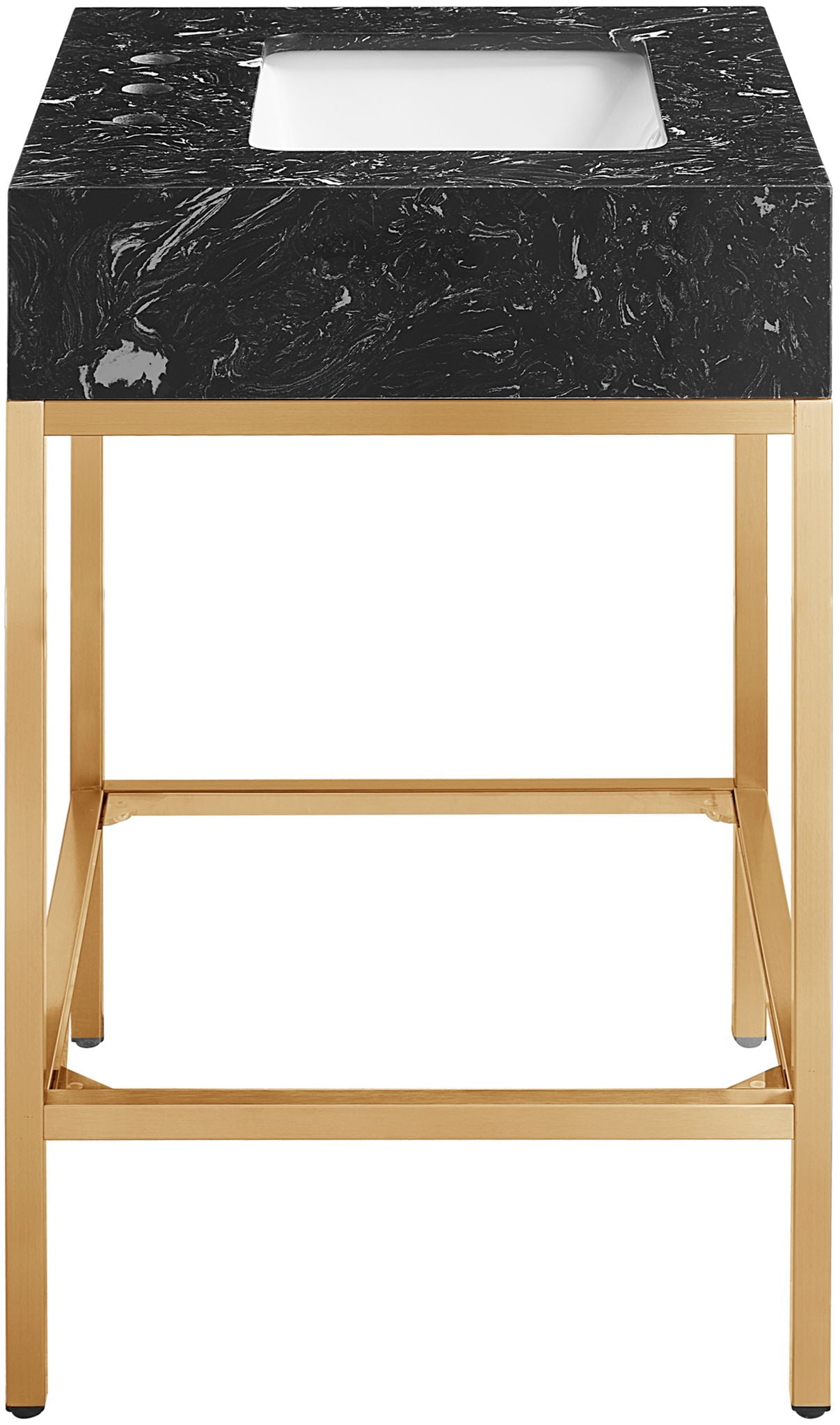 Marmo - Engineered Marble Bathroom Vanity With Gold Base - Urban Living Furniture (Los Angeles, CA)