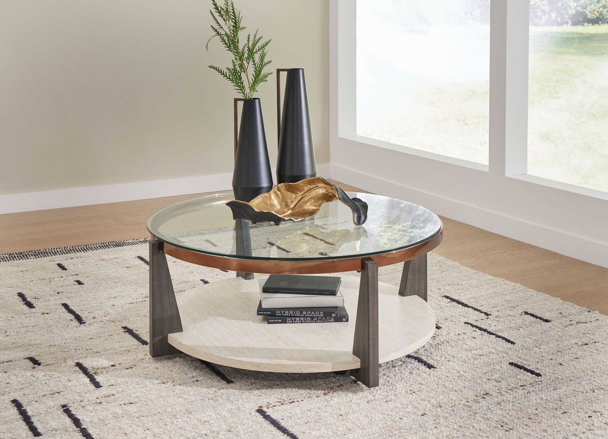 Frazwa - Multi - Round Cocktail Table - Urban Living Furniture (Los Angeles, CA)