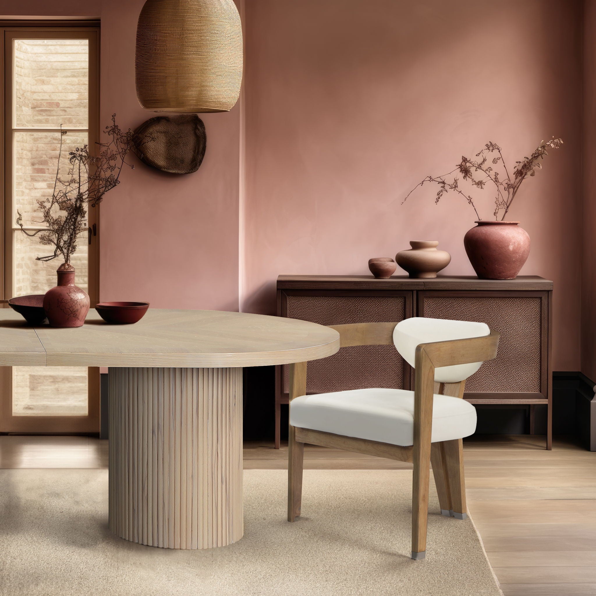 Carlyle - Dining Chair With Natural Frame - Urban Living Furniture (Los Angeles, CA)