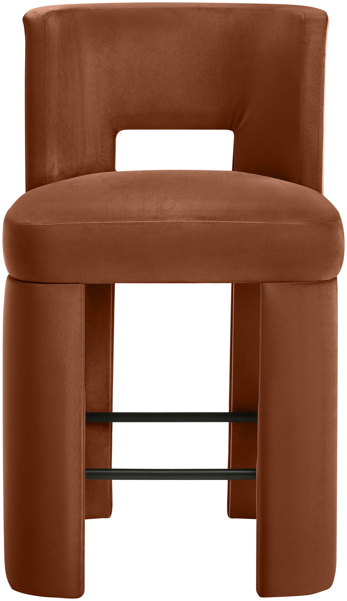 Zuno - Velvet Performance Fabric Upholstered Counter Stool (Set of 2) - Urban Living Furniture (Los Angeles, CA)