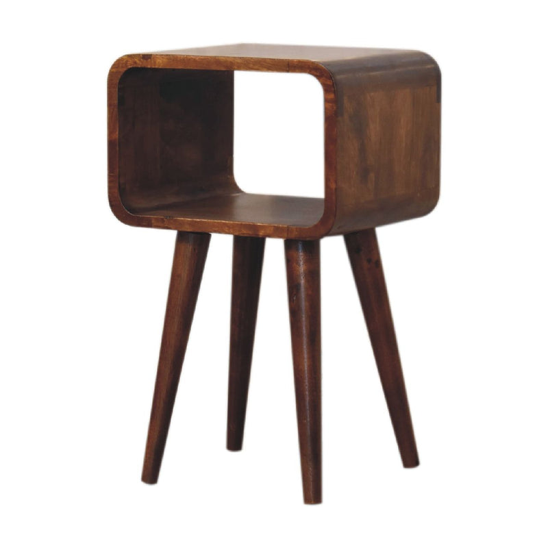 Minimalist Open Curved Nightstand