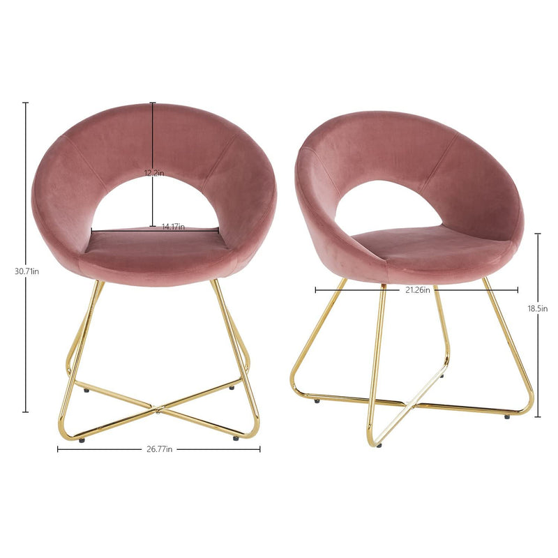 Modern Accent Velvet Lounge Chair