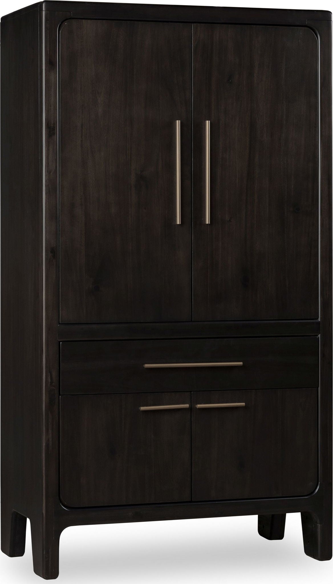 Zamba - Four Door One Drawer Acacia Bar Cabinet - Jaguar