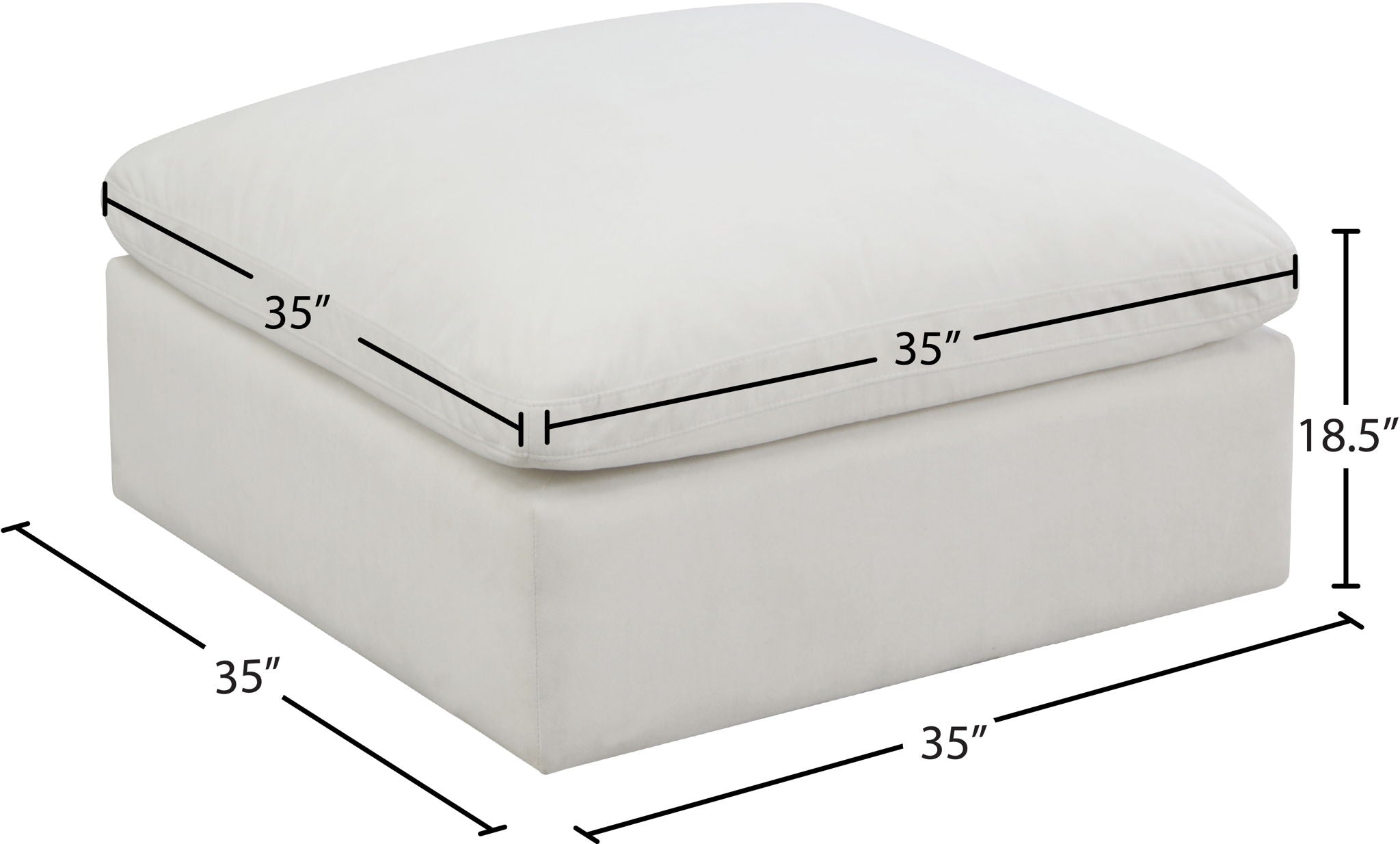 Plush - Modular Ottoman - Urban Living Furniture (Los Angeles, CA)