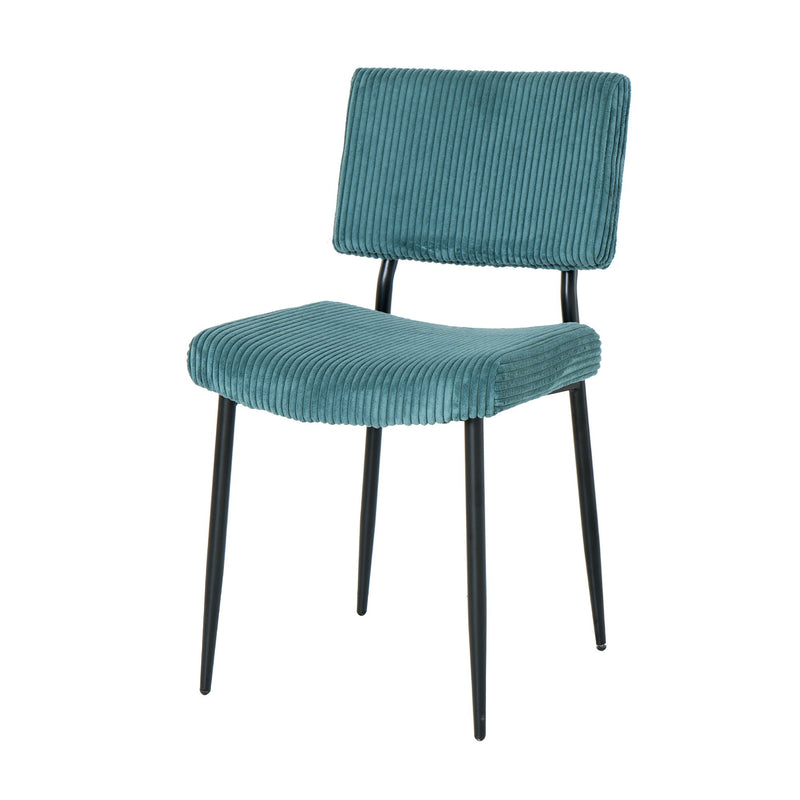 Modern Upholstered Dining Chair With Metal Legs