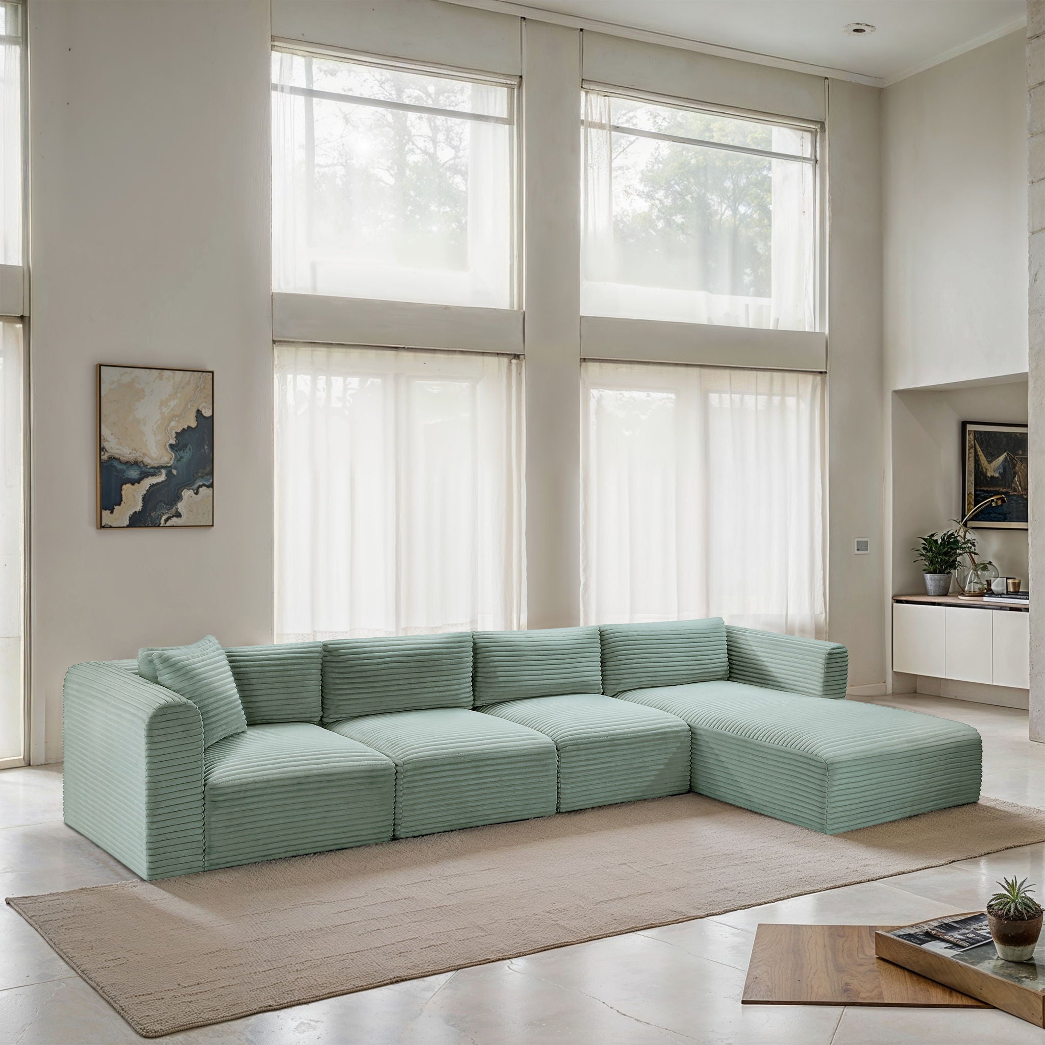 Shaggy - 4 Piece Modular Sectional - Urban Living Furniture (Los Angeles, CA)