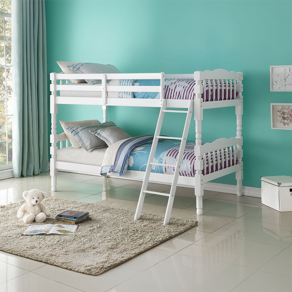 Homestead - Bunk Twin Over Twin Bed - White - Urban Living Furniture (Los Angeles, CA)