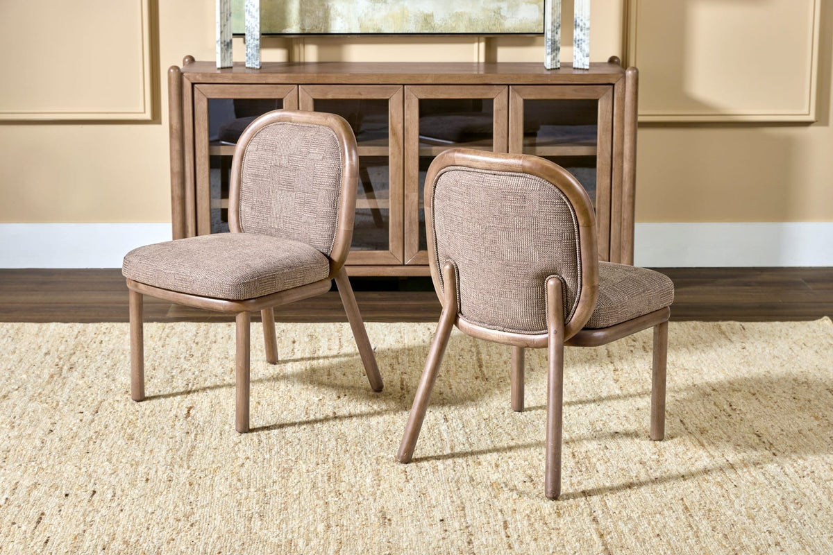 Astor - Round Back Chair (Set of 2) - Sports Coat / Claystone