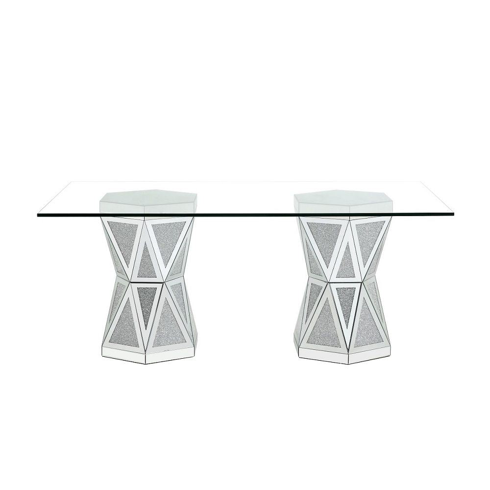 Noralie - 71" X 39" Dining Table - Mirrored & Faux Diamonds - Urban Living Furniture (Los Angeles, CA)