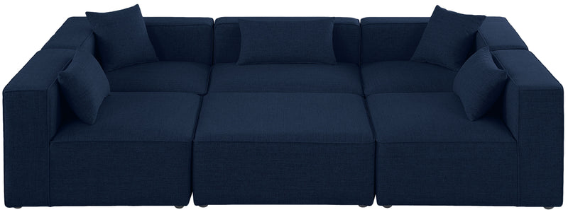 Cube - Linen 6 Piece Modular Sectional