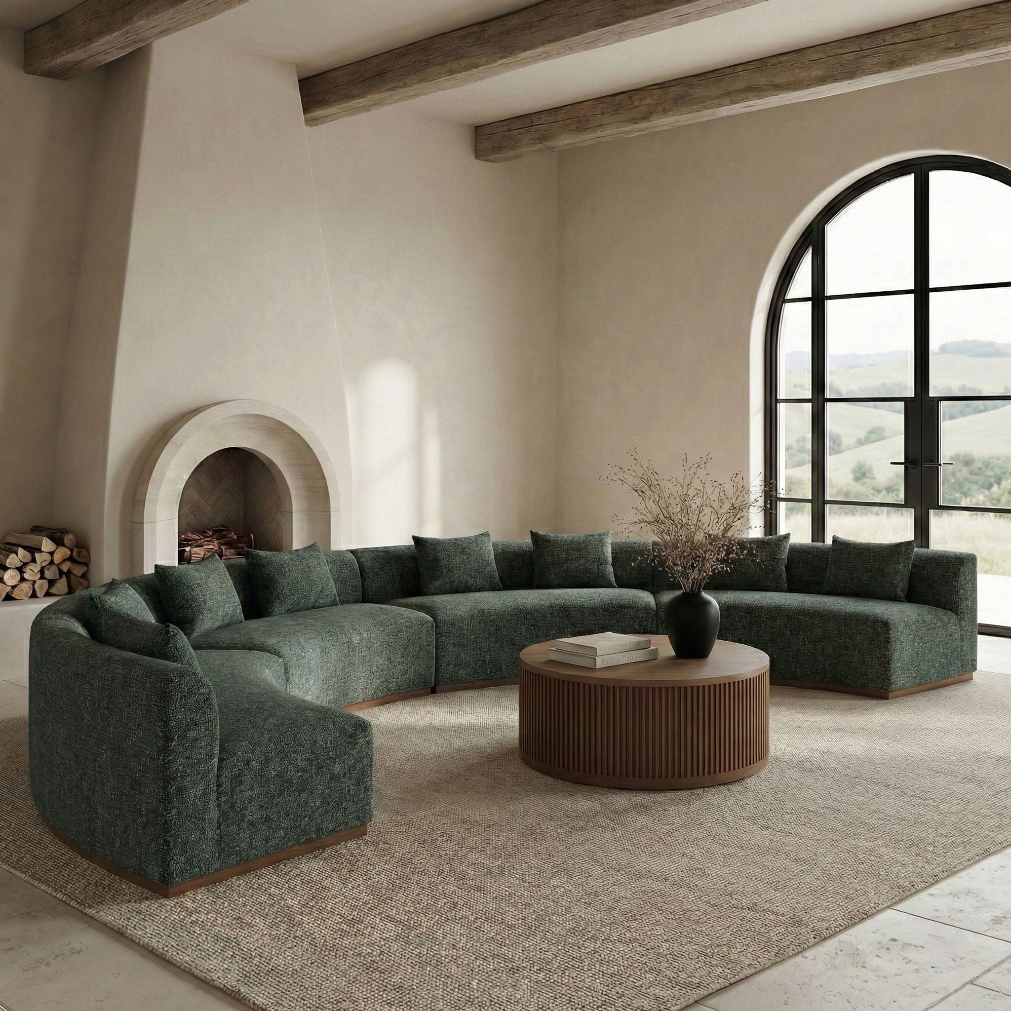 Avanti - Chenille Fabric Upholstered 4 Piece Modular Sectional - Urban Living Furniture (Los Angeles, CA)