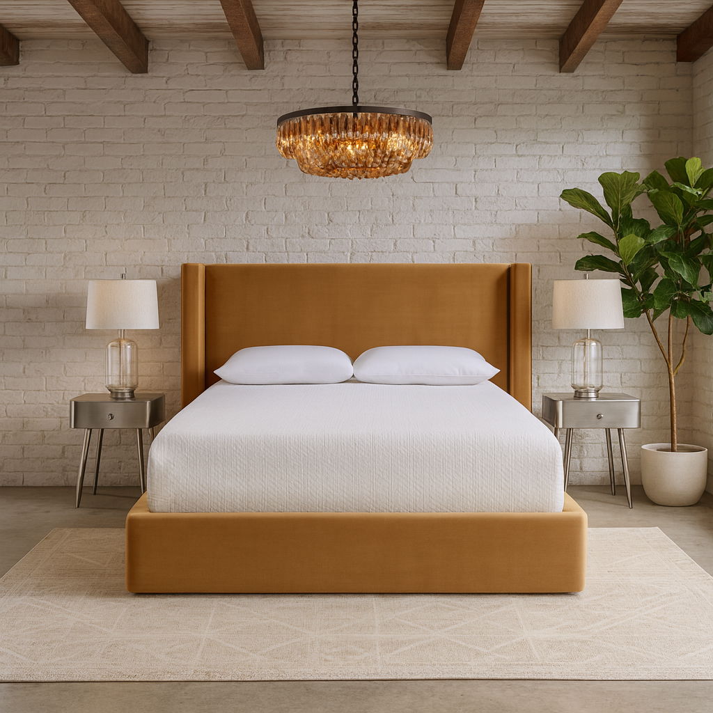 Kendall - Velvet Upholstered Bed - Urban Living Furniture (Los Angeles, CA)