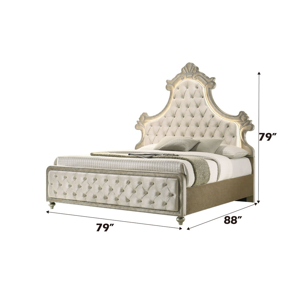 Lucienne - Bed With LED - Urban Living Furniture (Los Angeles, CA)