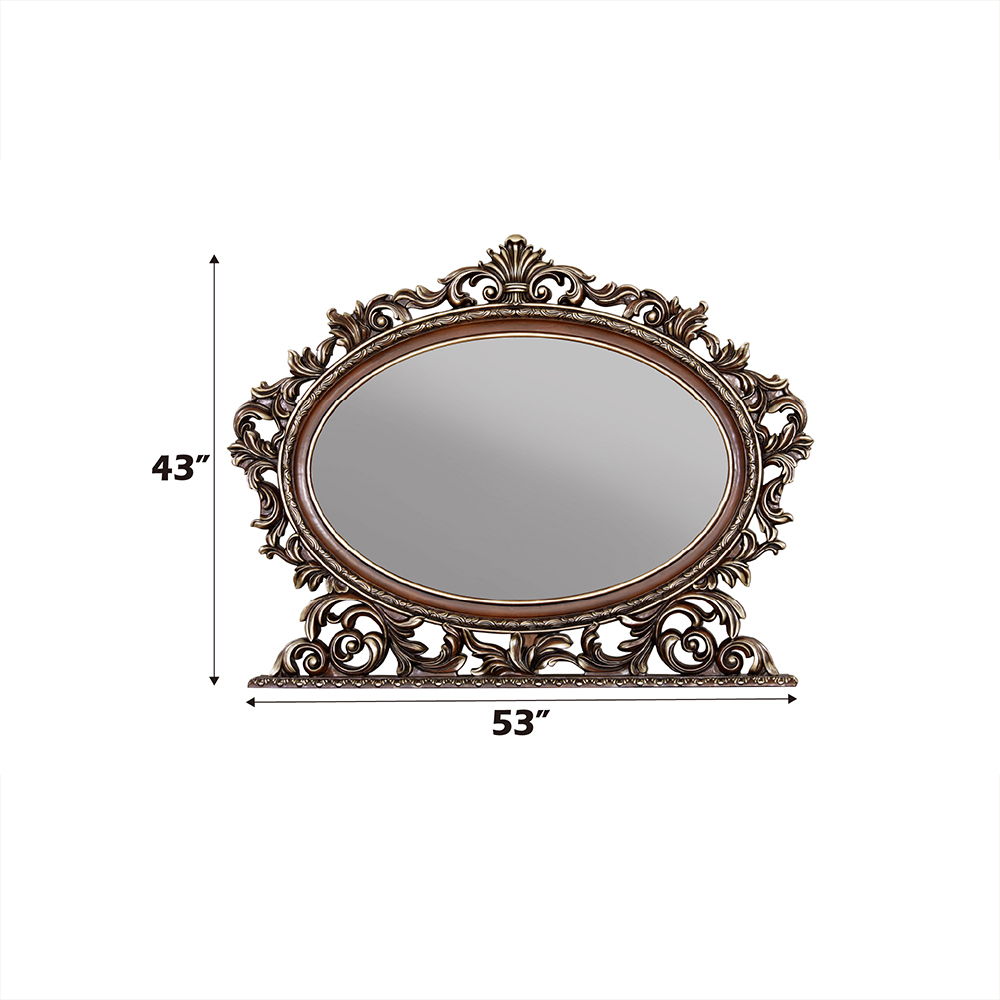 Devany - Oval Mirror - Cherry - Urban Living Furniture (Los Angeles, CA)