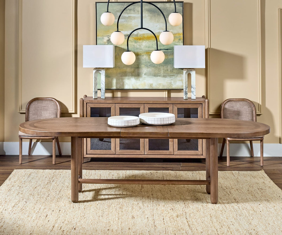 Astor - Oval Extendable Dining Table - Claystone