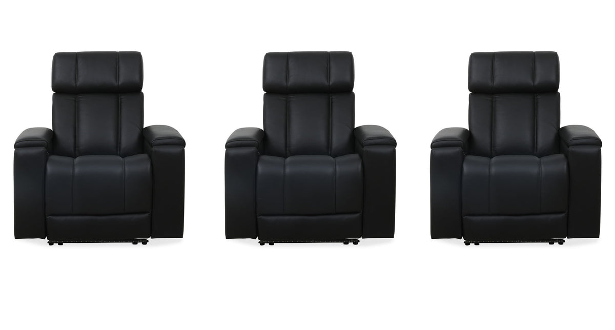 Phoenix - Zero Gravity Power 3 Seat Home Theater Seating With Immersive Audio P3