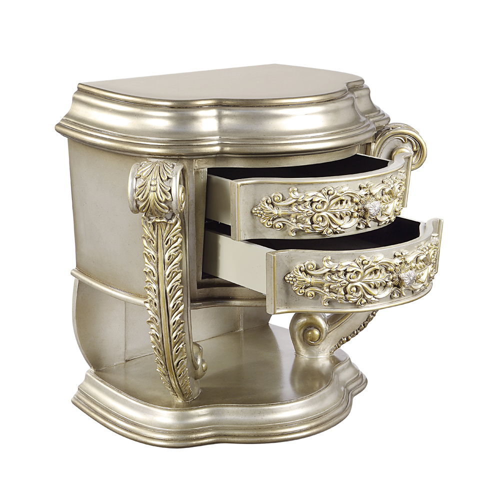 Danae - Nightstand - Champagne & Gold - Urban Living Furniture (Los Angeles, CA)