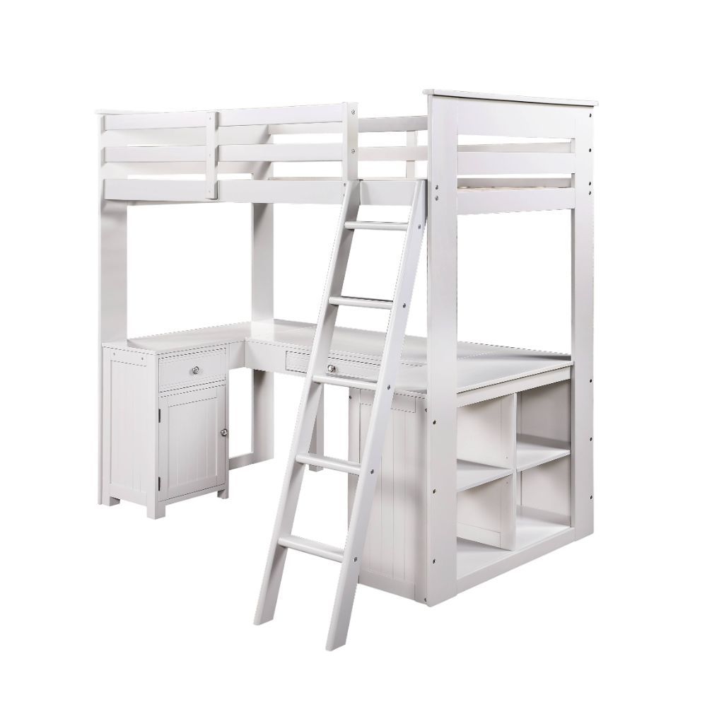 Ambar - Loft Bed - Light Gray - Urban Living Furniture (Los Angeles, CA)