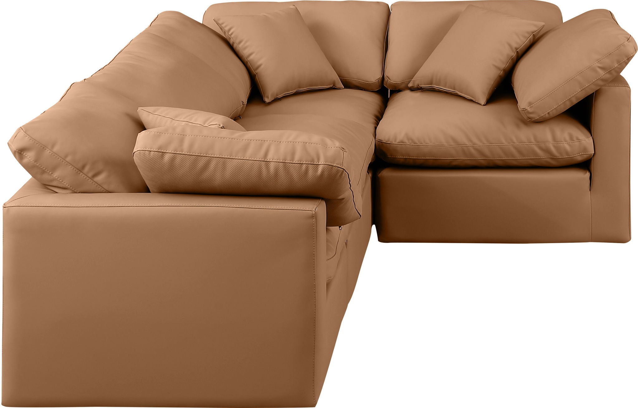 Indulge - Faux Leather 4 Piece Modular Corner Sectional - Urban Living Furniture (Los Angeles, CA)