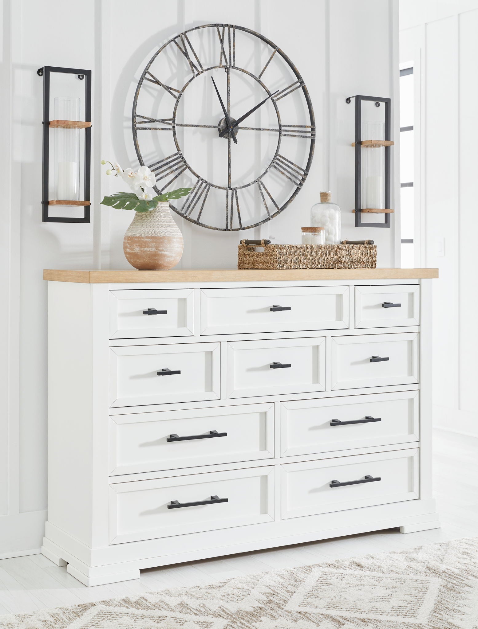 Ashbryn - White / Natural - Dresser - Urban Living Furniture (Los Angeles, CA)