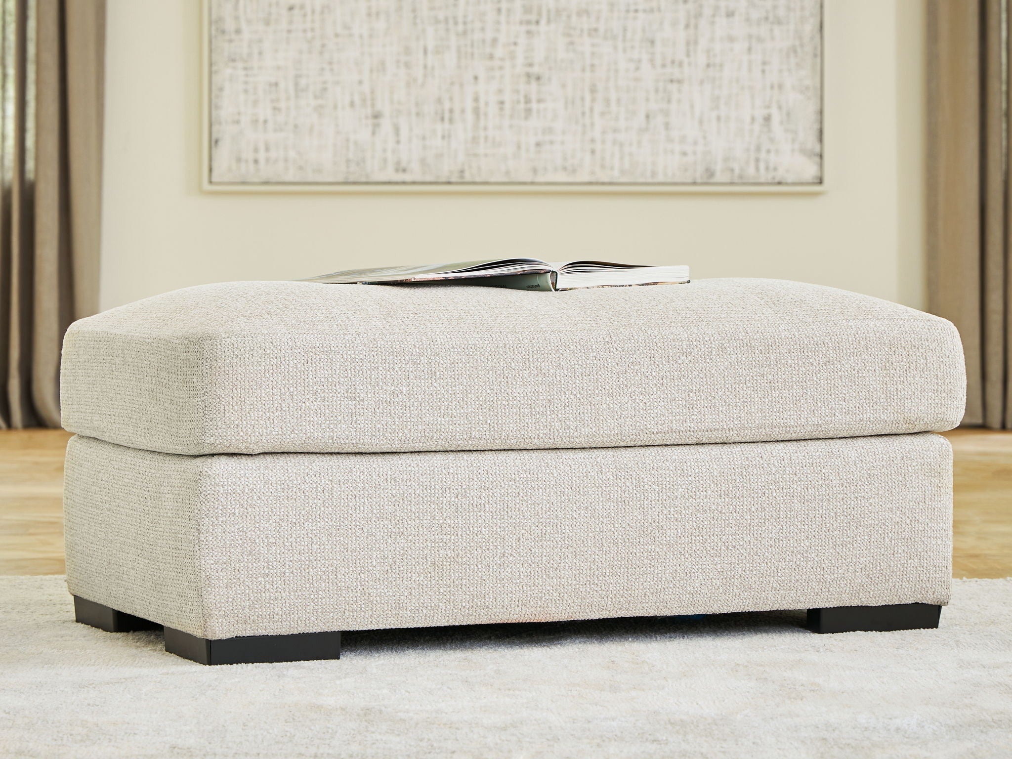 Conlee-Pike - Ottoman - Linen - Urban Living Furniture (Los Angeles, CA)