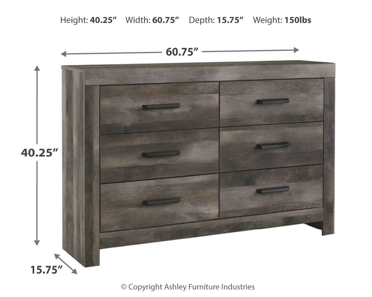 Wynnlow - Dresser, Mirror - Urban Living Furniture (Los Angeles, CA)