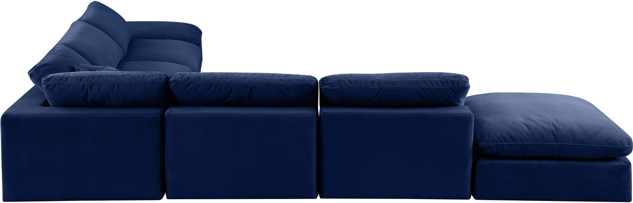 Comfy - 7 Piece Velvet Modular Corner Sectional - Urban Living Furniture (Los Angeles, CA)
