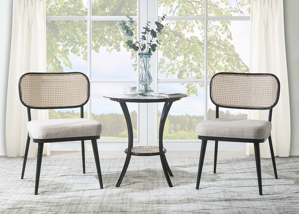 Frydel - Chair & Table - Black Finish - Urban Living Furniture (Los Angeles, CA)