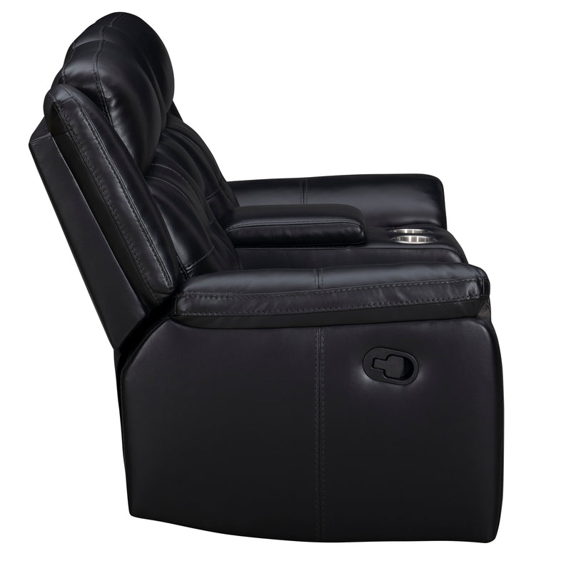 Clayton - Manual Reclining Console Loveseat - Phantom