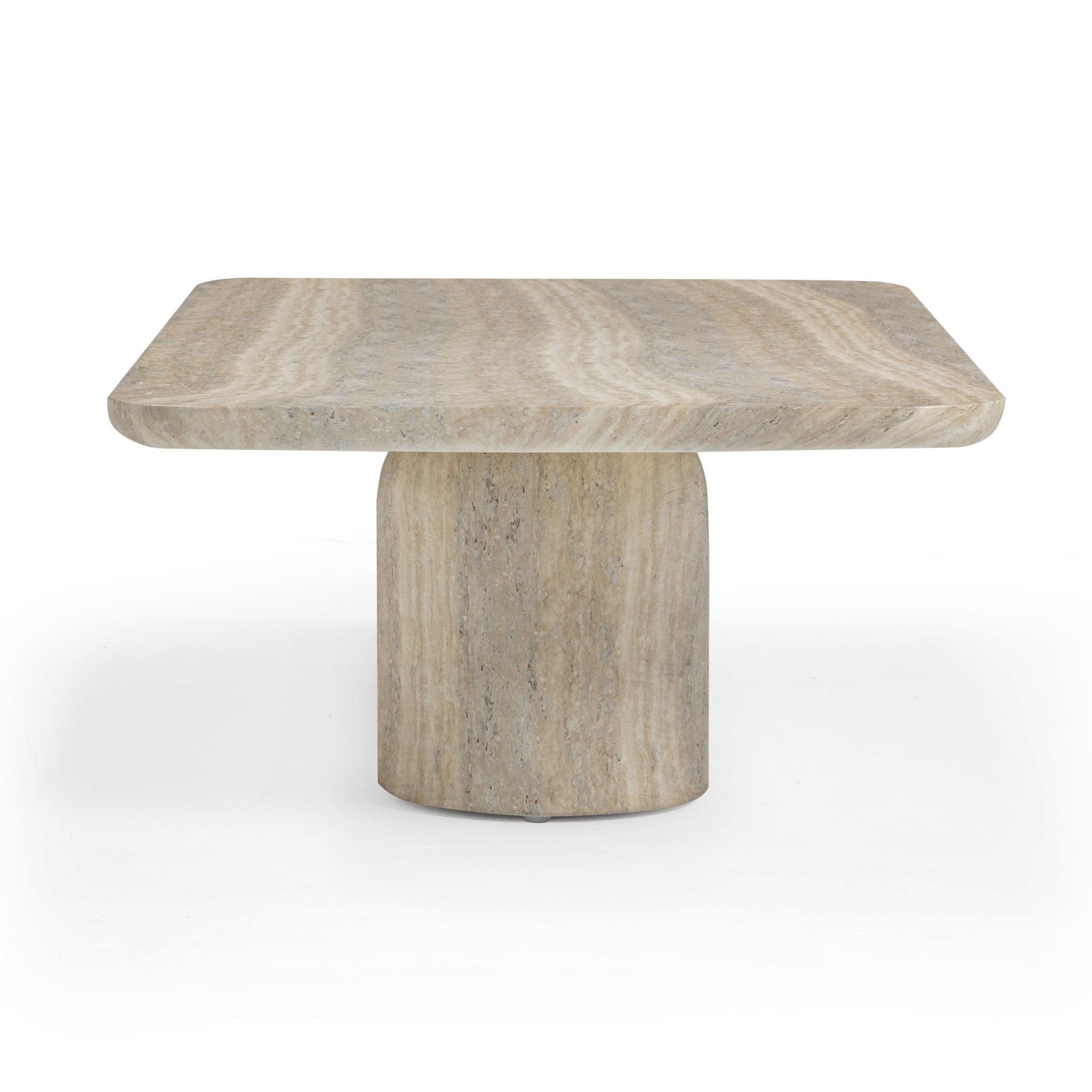 Tyche - Indoor / Outdoor Concrete Rectangular Coffee Table - Faux Travertine - Urban Living Furniture (Los Angeles, CA)