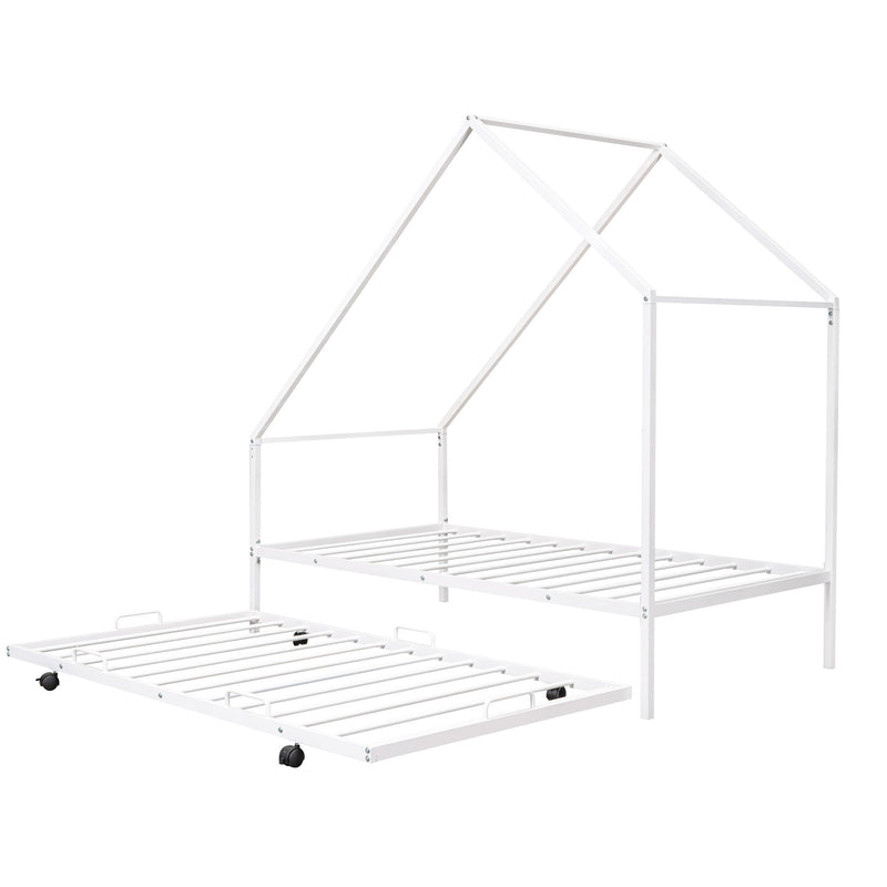 House Bed With Trundle