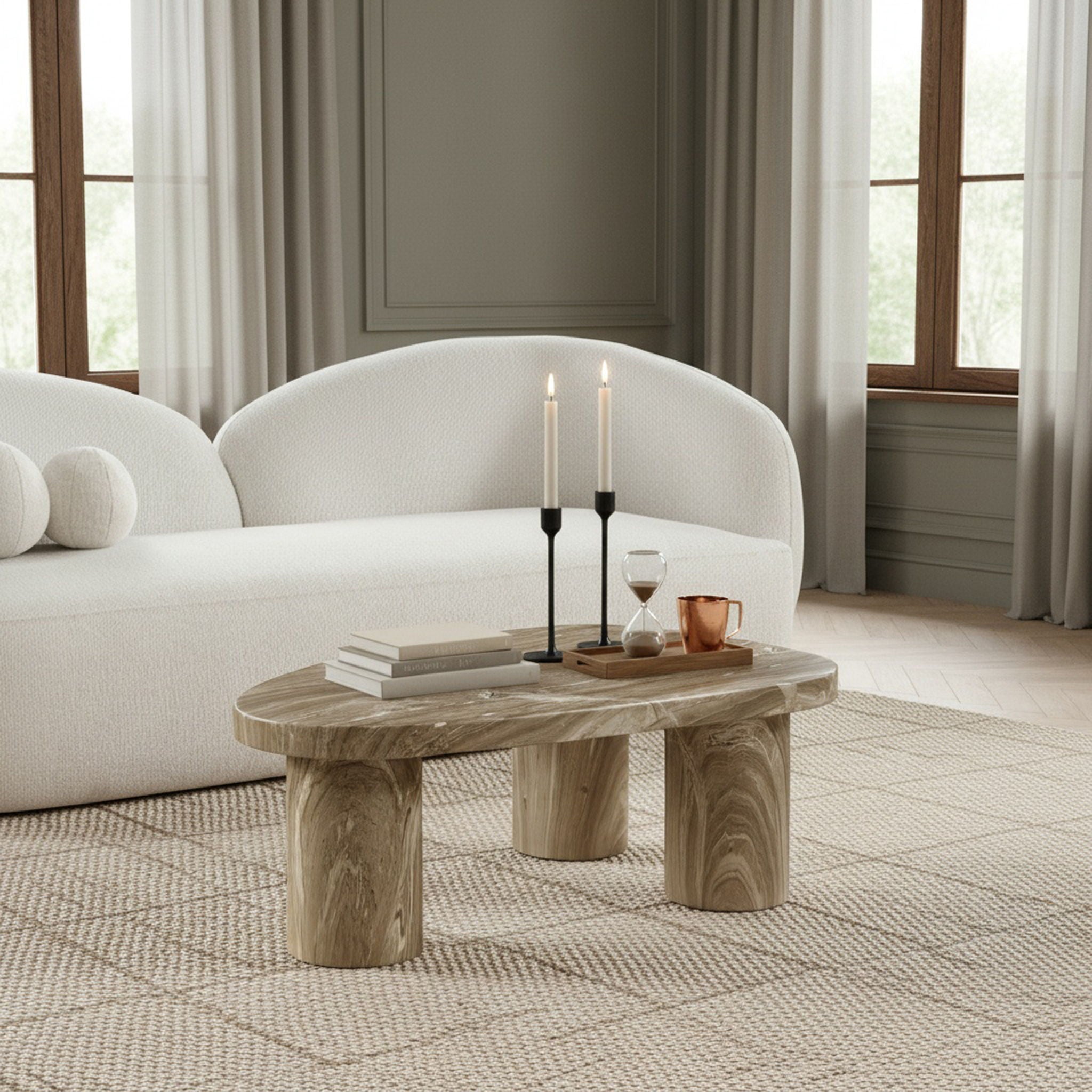 Teramo - Concrete Indoor / Outdoor Coffee Table - Urban Living Furniture (Los Angeles, CA)