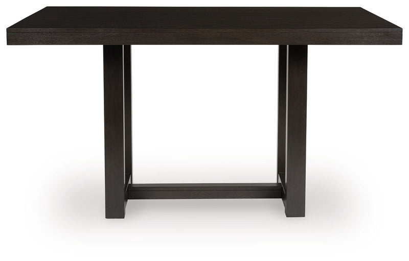 Neymorton - Dark Grayish Brown - Rectangular Dining Room Counter Table
